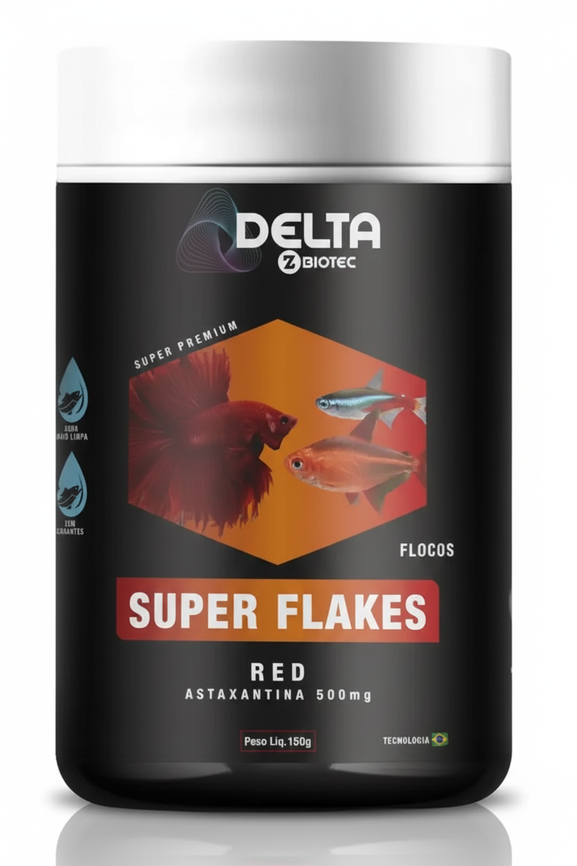 Ração Delta Super Flakes Red