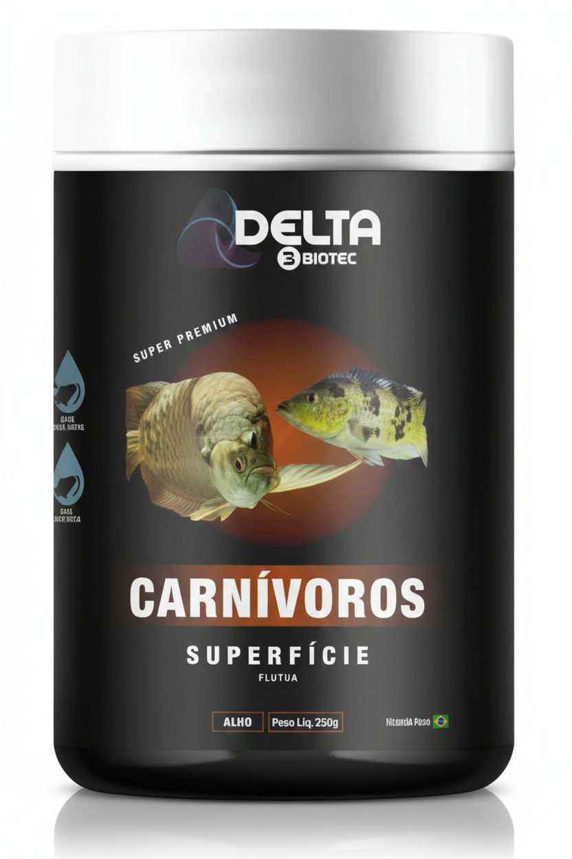 Ração Delta Fish Carnívoros de Superfície